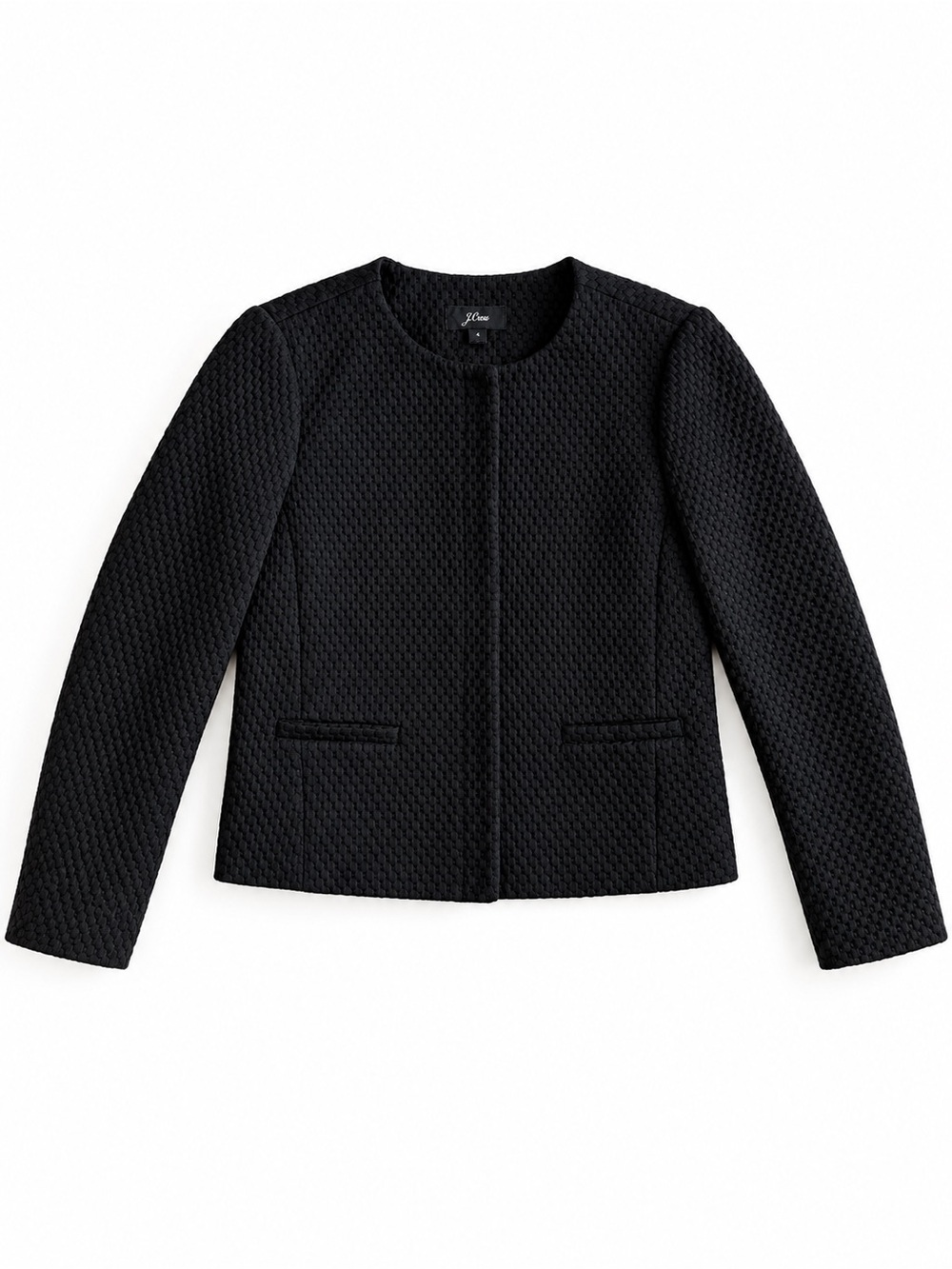 J. Crew Textured Jacket Classic Workwear Quiet Luxury Size 2